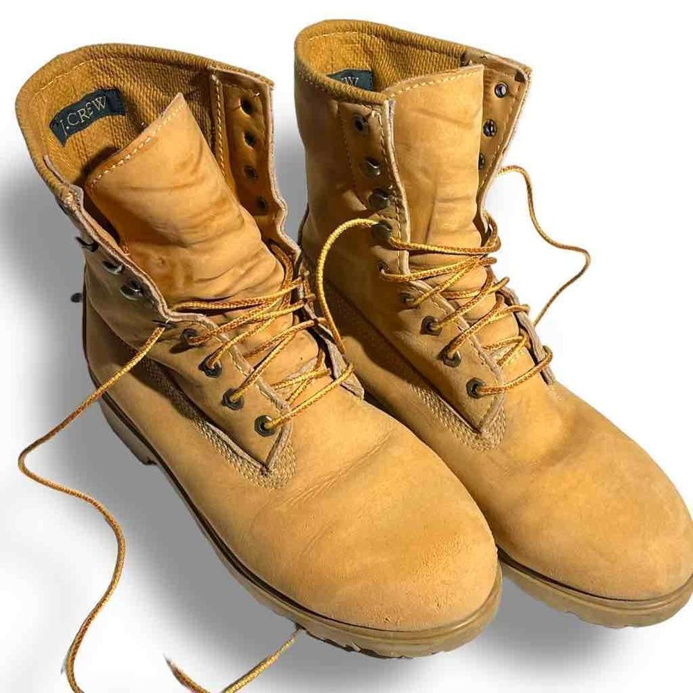 ￼￼ Men’s J.Crew‎ lace up suede boots, size 10